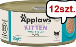 Applaws Natural Cat Food Kitten Tuńczyk w galarecie Mokra Karma dla kociąt op. 70g Pakiet 12szt.