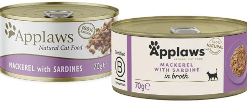 Applaws Natural Cat Food Makrela z sardynkami w bulionie Mokra Karma dla kota op. 70g
