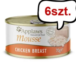 Applaws Natural Cat Food Mousse Kurczak Mokra Karma dla kota op. 70g PUSZKA Pakiet 6szt.