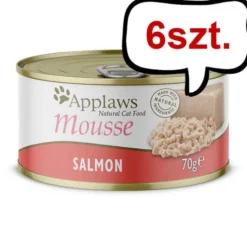 Applaws Natural Cat Food Mousse Łosoś Mokra Karma dla kota op. 70g PUSZKA Pakiet 6szt.