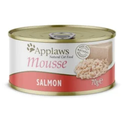 Applaws Natural Cat Food Mousse Łosoś Mokra Karma dla kota op. 70g PUSZKA Pakiet 6szt.