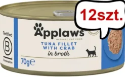 Applaws Natural Cat Food Tuńczyk z krabem w bulionie Mokra Karma dla kota op. 70g akiet 12szt.