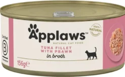 Applaws Natural Cat Food Tuńczyk z krewetkami w bulionie Mokra Karma dla kota op. 156g Pakiet 12szt.