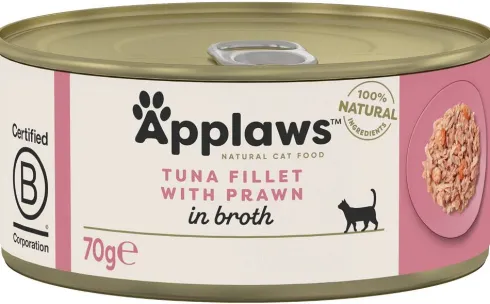 Applaws Natural Cat Food Tuńczyk z krewetkami w bulionie Mokra Karma dla kota op. 70g