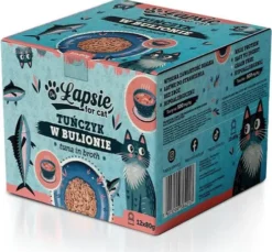 Łapsie for Cat Adult Tuńczyk Mokra karma dla kota. op. 80g Pakiet 12szt.