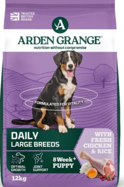 Arden Grange Puppy&Junior Large Breed Chicken Sucha Karma dla szczeniaka op. 12kg