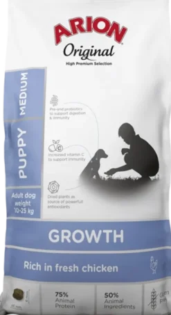 Arion Original Growth Puppy Medium Chicken dla psa op. 12kg