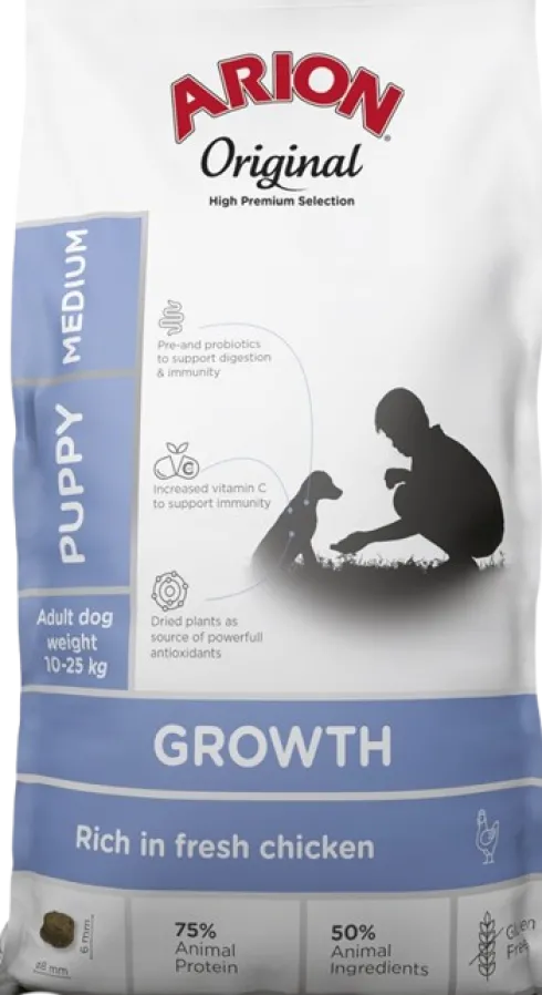 Arion Original Growth Puppy Medium Chicken dla psa op. 12kg