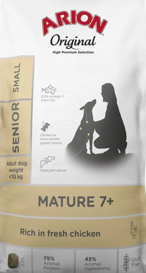 Arion Original Mature/Senior 7+ Small Chicken&Rice Sucha Karma dla psa op. 2kg