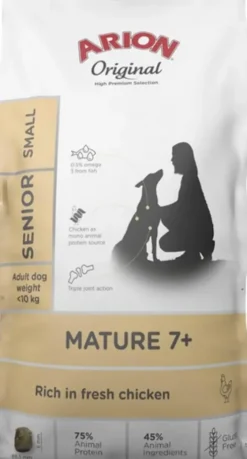 Arion Original Mature/Senior 7+ Small Chicken&Rice Sucha Karma dla psa op. 7kg