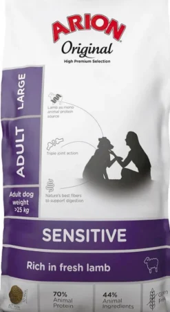 Arion Original Sensitive Adult Large Lamb&Rice Sucha Karma dla psa op. 12kg
