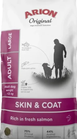Arion Original Skin&Coat Adult Large Salmon&Rice Sucha Karma dla psa op. 12kg