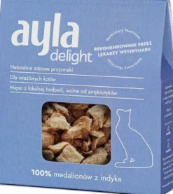 Ayla Delight Medaliony z indyka Przysmaki liofilizowane dla kota op. 28g