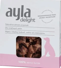 Ayla Delight Serca kurze Przysmaki liofilizowane dla psa op. 28g