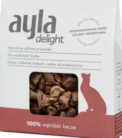 Ayla Delight Wątróbki kacze Przysmaki liofilizowane dla kota op. 28g