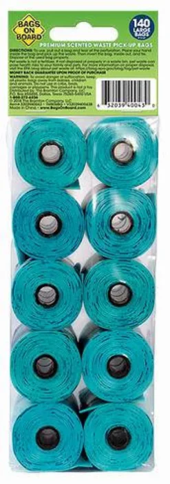 Bags on Board Woreczki na ekskrementy Perfum Ocean dla psa op. 140szt. (10 rolek)