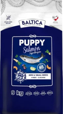 Baltica Excellent Hypoallergenic Puppy Small Salmon Sucha Karma dla psa op. 9kg