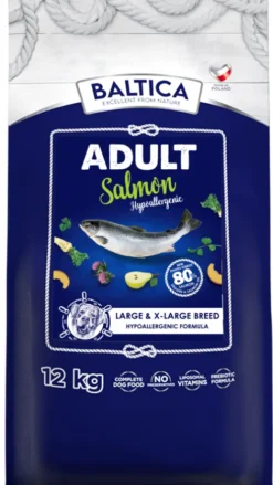 Baltica Excellent Hypoallergenic Adult Large Salmon Sucha Karma dla psa op. 12kg + Baltica Przysmak Hello Summer i Piłka plażowa GRATIS