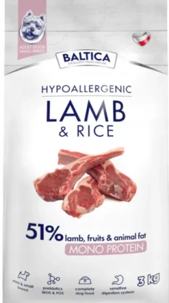 Baltica Hypoallergenic Adult Small Lamb Sucha karma dla psa op. 3kg