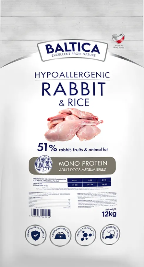 Baltica Junior Large Lamb&Rice Sucha karma dla psa op. 9kg + Baltica Przysmak Hello Summer i Piłka plażowa GRATIS