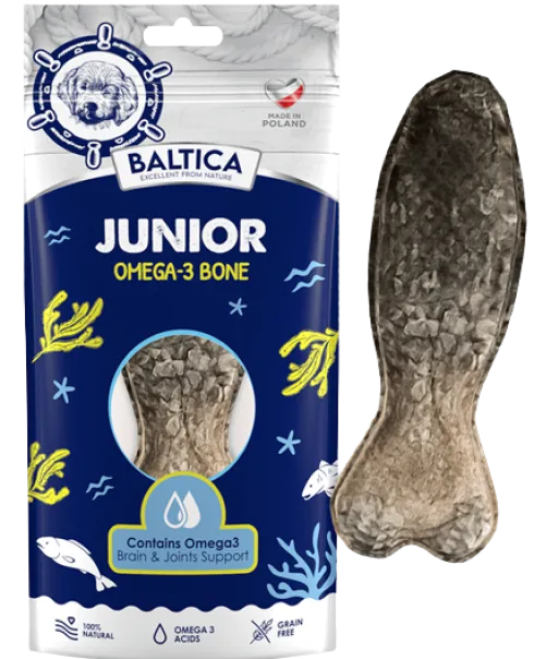 Baltica Kość z dorszem dla szczeniąt i juniorów op. 1szt.