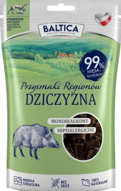 Baltica Monobiałkowe Przysmaki Regionów Dziczyzna dla psa op. 80g