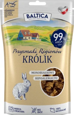 Baltica Monobiałkowe Przysmaki Regionów Królik dla psa op. 80g