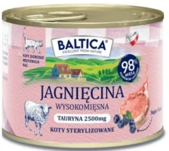 Baltica Smaki Regionów Adult Mono Jagnięcina Mokra karma dla kota op. 185g Pakiet 12szt.