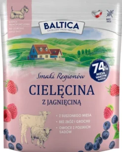 Baltica Smaki Regionów Adult Small Cielęcina z Jagnięciną Sucha Karma dla psa op. 1kg