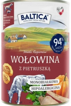 Baltica Smaki Regionów Adult Wołowina z pietruszką Mokra Karma dla psa op. 400g