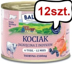 Baltica Smaki Regionów Kitten Jagnięcina z indykiem Mokra karma dla kota op. 185g Pakiet 12szt.