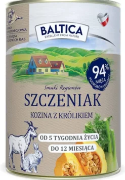 Baltica Smaki Regionów Puppy Kozina z królikiem Mokra Karma dla szczeniaka op. 400g