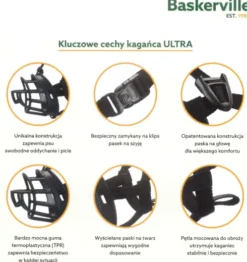 Baskerville Kaganiec fizjologiczny Ultra dla psa rozm. 3