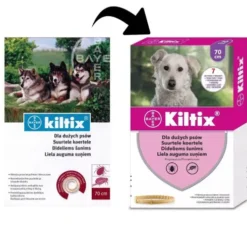 Bayer Kiltix Obroża na kleszcze i pchły dla psa dł. 70cm