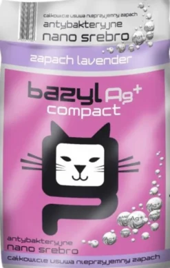 Bazyl Ag+ Compact Lavender Żwirek bentonitowy zapach lawenda dla kota poj. 5l