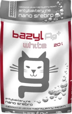 Bazyl Ag+ White Żwirek bentonitowy dla kota poj. 10l