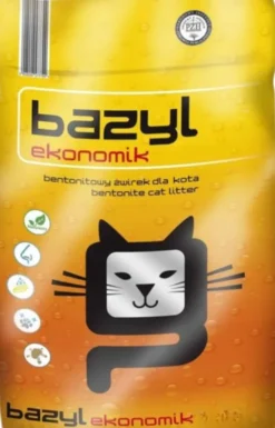 Bazyl Ekonomik Żwirek bentonitowy bezzapachowy dla kota poj. 10l