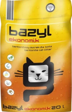 Bazyl Ekonomik Żwirek bentonitowy bezzapachowy dla kota poj. 20l