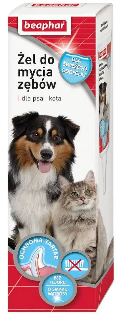 Beaphar Żel do mycia zębów dla psa i kota op. 100g