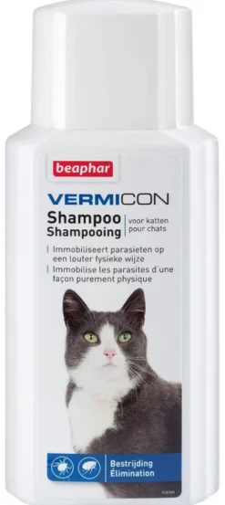 Beaphar Vermicon Szampon na kleszcze i pchły dla kota poj. 200ml