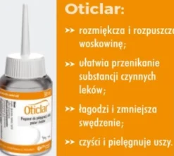 Biowet Preparat do uszu Oticlar dla psa i kota poj. 50ml