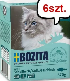 Bozita Adult Dorsz w galaretce Mokra Karma dla kota op. 370g Pakiet 6szt.