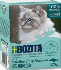 Bozita Adult Dorsz w galaretce Mokra Karma dla kota op. 370g Pakiet 6szt.