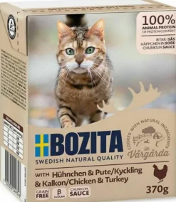 Bozita Adult Kurczak i indyk w sosie Mokra Karma dla kota op. 370g