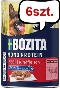 Bozita Adult Monoprotein Beef Mokra Karma dla psa op. 400g Pakiet 6szt. WYPRZEDAŻ