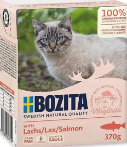 Bozita Adult Łosoś w sosie Mokra Karma dla kota op. 370g Pakiet 6szt.