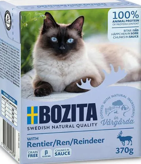 Bozita Adult Renifer w sosie Mokra Karma dla kota op. 370g Pakiet 6szt.