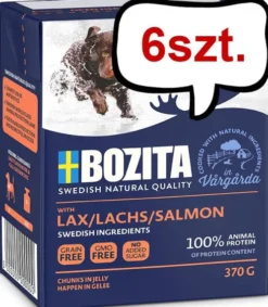 Bozita Adult Salmon in Jelly Mokra Karma dla psa op. 370g Pakiet 6szt. WYPRZEDAŻ