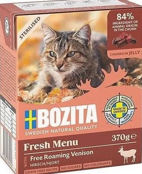 Bozita Adult Sterilised Dziczyzna w galaretce Mokra Karma dla kota op. 370g