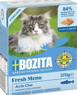 Bozita Adult Sterilised Pstrąg w Sosie Mokra Karma dla kota op. 370g Pakiet 6szt.